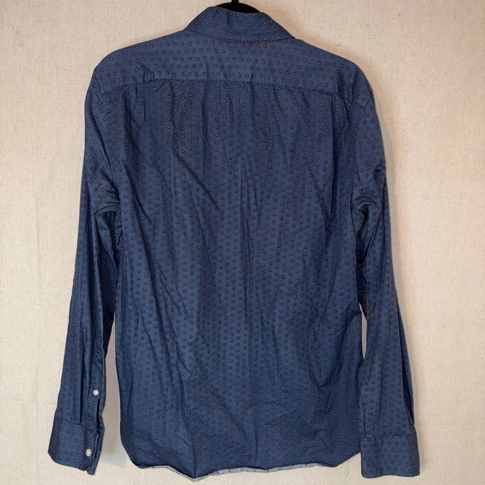J.Crew Men's Button Down Long Sleeve Slim Fit Floral Print 100% Cotton Sz Medium